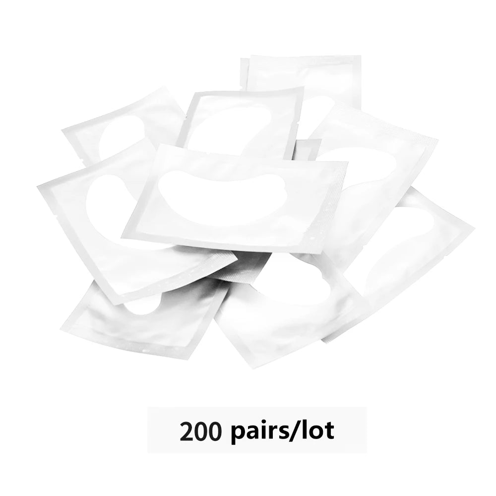 200/400Pairs Hydrogel Patches Eyelash Extension Patch Eyelashes Patch Lash Extension Supplies Under Eye Patches Eye Pads Patch