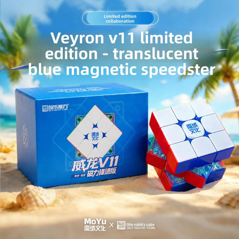 LE Moyu Weilong WRM V11 Magnetic Cube Blue Core 3x3 Magnetic Magic Speed Cube Fidget Toys