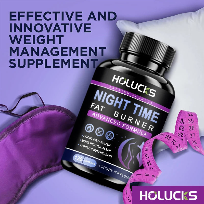 Extra Strength Night Fat Burner, Promote Fast Sleep Onset, Boosts Metabolism & Balances Cortisol, Reduce Nighttime Cravings