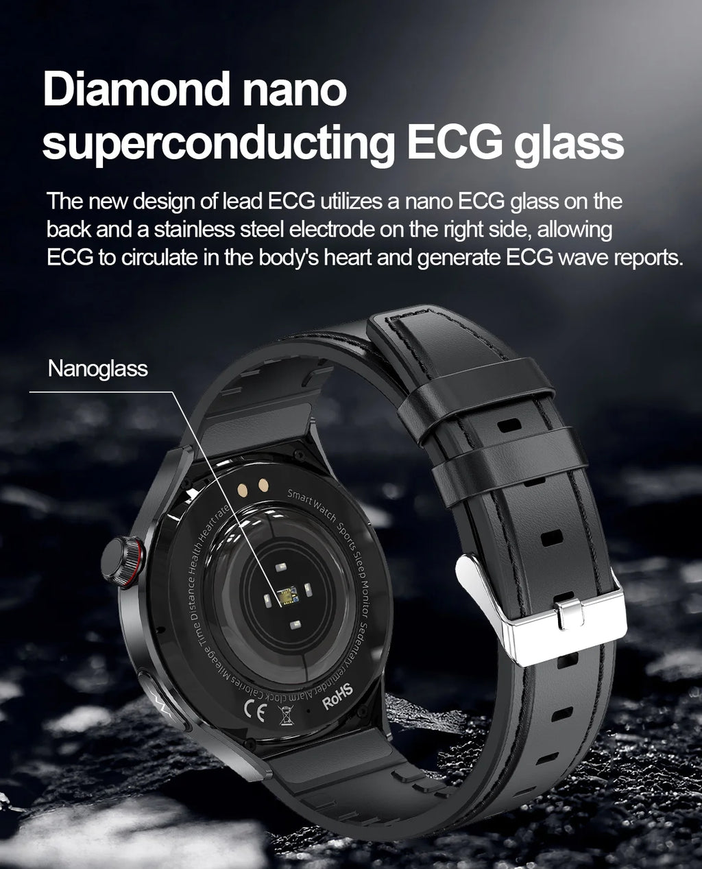 2025 New GUHUAVMI Accurate Blood Lipid Uric Acid Smart Watch Men Women ECG+PPG Blood pressure Bluetooth call Health Smartwatches