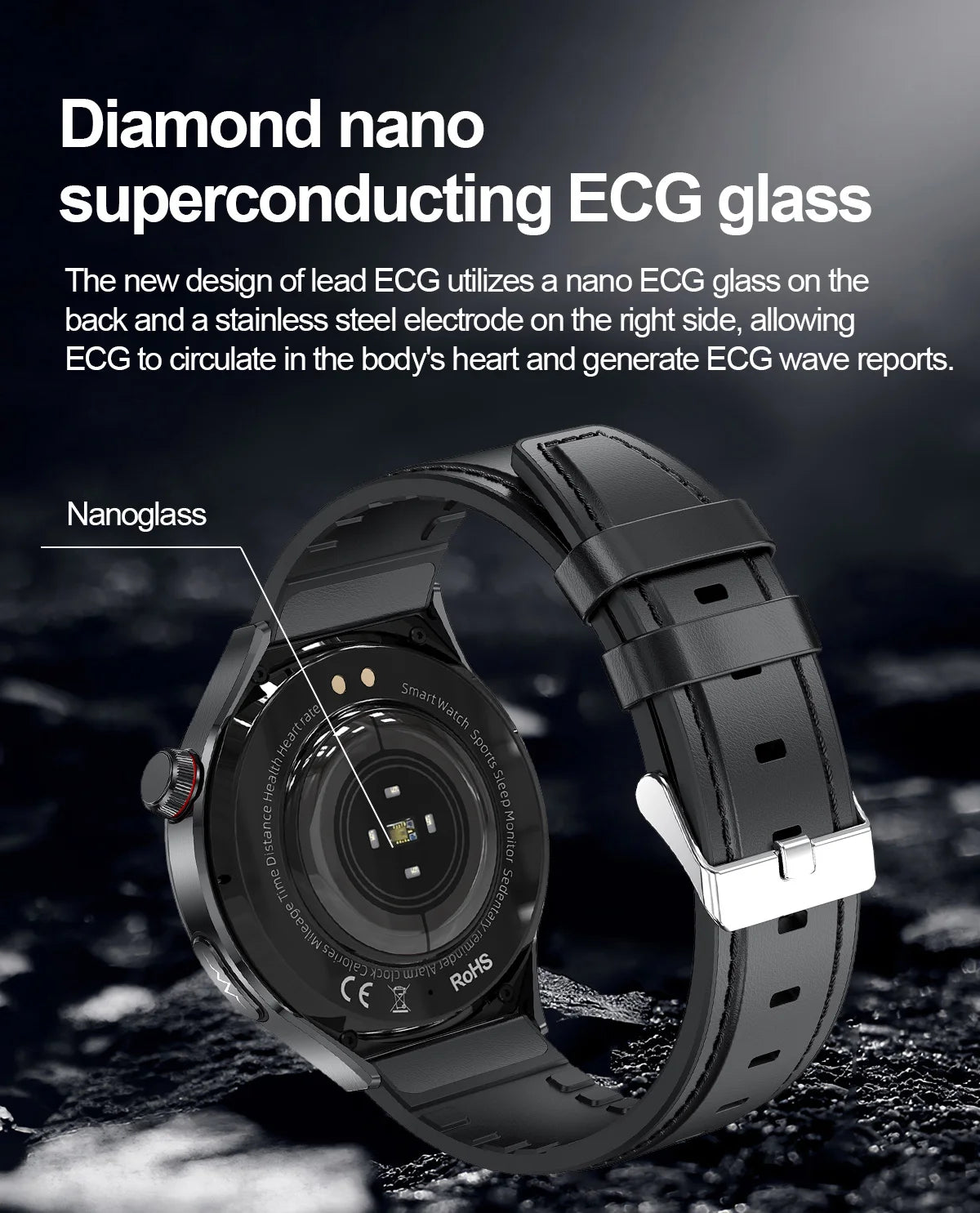 2025 New GUHUAVMI Accurate Blood Lipid Uric Acid Smart Watch Men Women ECG+PPG Blood pressure Bluetooth call Health Smartwatches