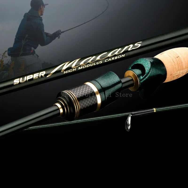 1.8-2.4m Spinning Casting Fishing Rod K Guide Ring 40T X Carbon L.W 4-21g M Power Lure Rod 4 Pieces Ultra Light 55cm Travel Rod