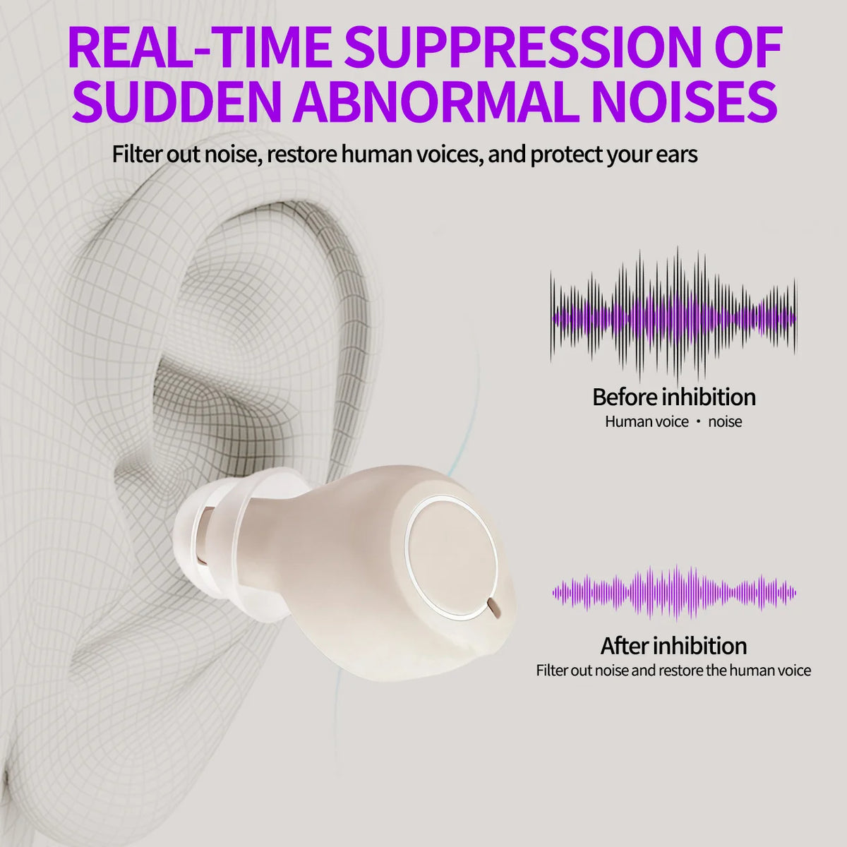 2025 Best Rechargeable Hearing Aids Digital Invisible Rechargeable Sound Amplifier With Listening Smoothly For Deafness Elderly