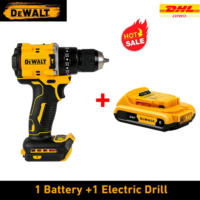 NEW 2026 DEWALT DCD805 Hand Impact Drill,20V Lithium Cordless,Brushless Power,Variable Speed Control,Lightweight Household Tool