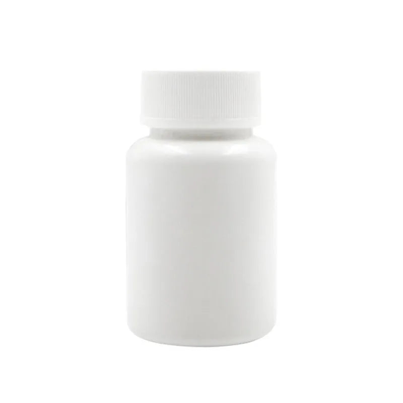 30PCS 15ml-100ml Plastic Reagent Packing Refillable Bottles HDPE White Empty Seal Containers Medicine Pill Solid Powder Vials