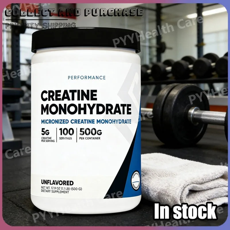 Creatine Monohydrate Micronized Powder 500G, Dietary Supplement 5000mg Per Serv (5g) - 100 Servings, 17.9 Oz