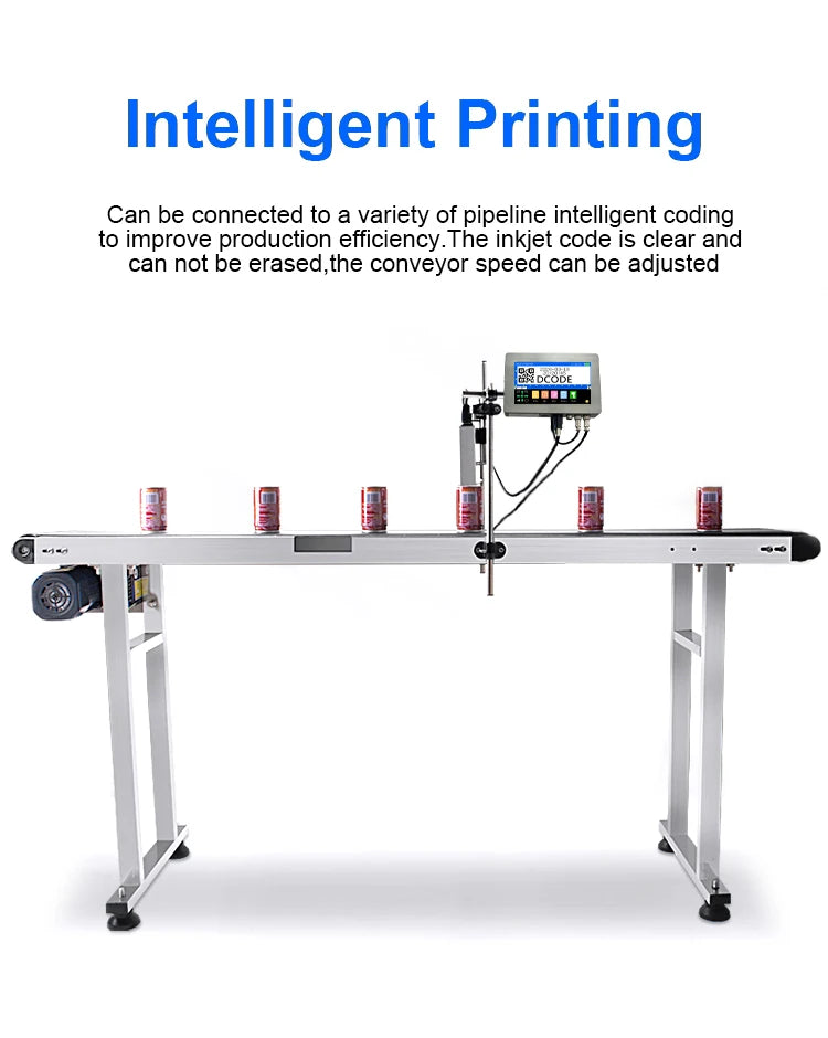 DCODE 170PLUS 7-inch IPS TIJ Industrial Online Inkjet Printer 12.7mm Text QR Barcode Batch Number Logo Date Label Glass Printer
