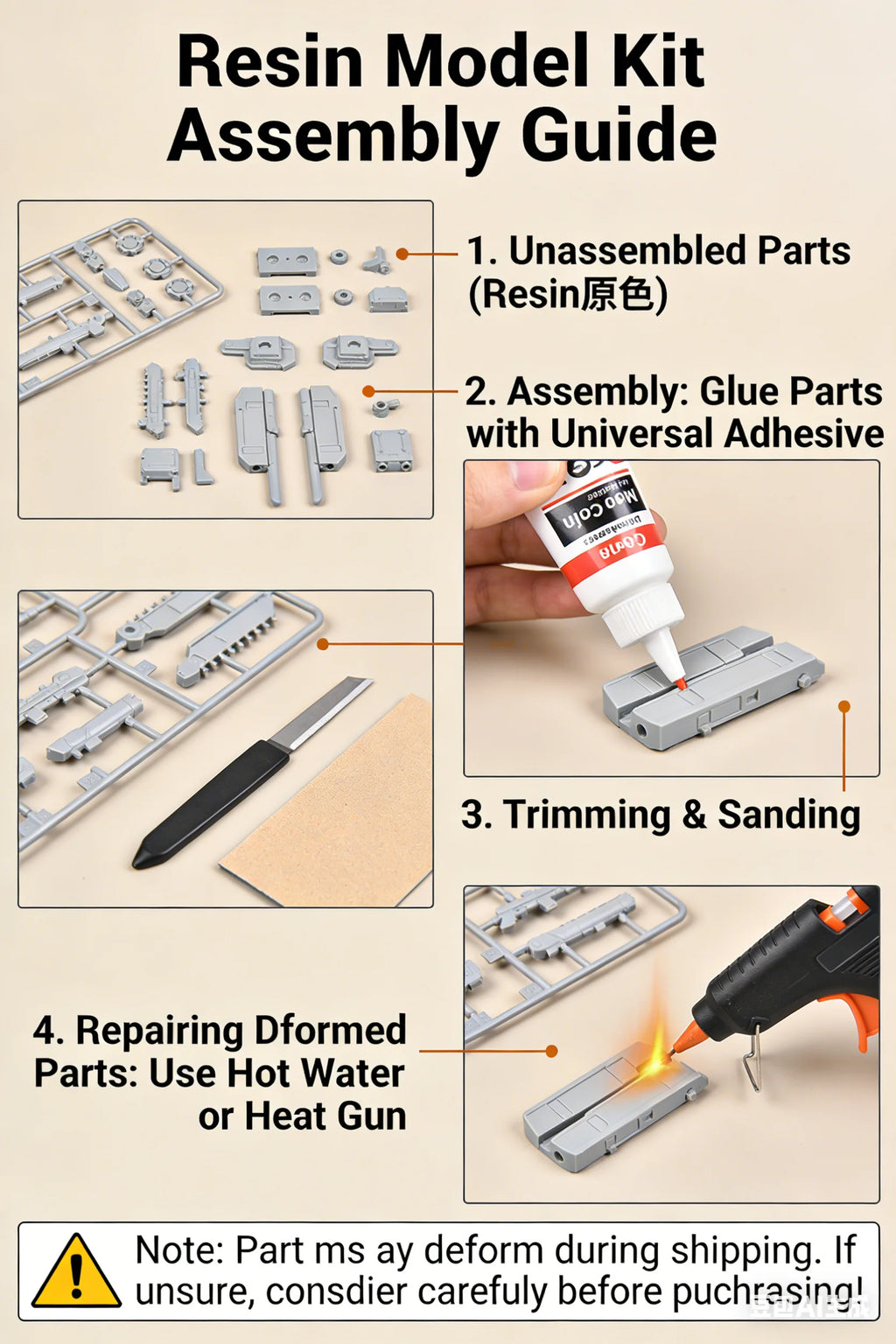Resin Model Assembly Kit, GK, Sons of Albert, Unpainted (including Base)