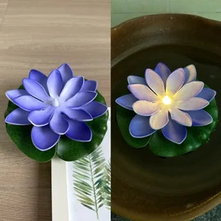 15CM LED Lotus Night Lamp Floating Water Sensor Flower Lamp Garden Home Decor Party Lotus Light Navidad Christmas Supplies