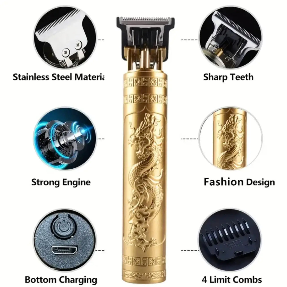 T9 USB Electric Hair Clipper For Men Hair Cutting Machine Rechargeable Man Shaver Trimmer Barber Professional Beard Trimmer