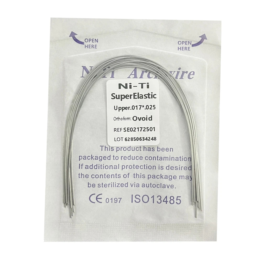 10pcs/Pack AG Dental Orthodontic Arch Wires NITI Round / Rectangular Oval Form Ortho Arch Wire Dentist Tool