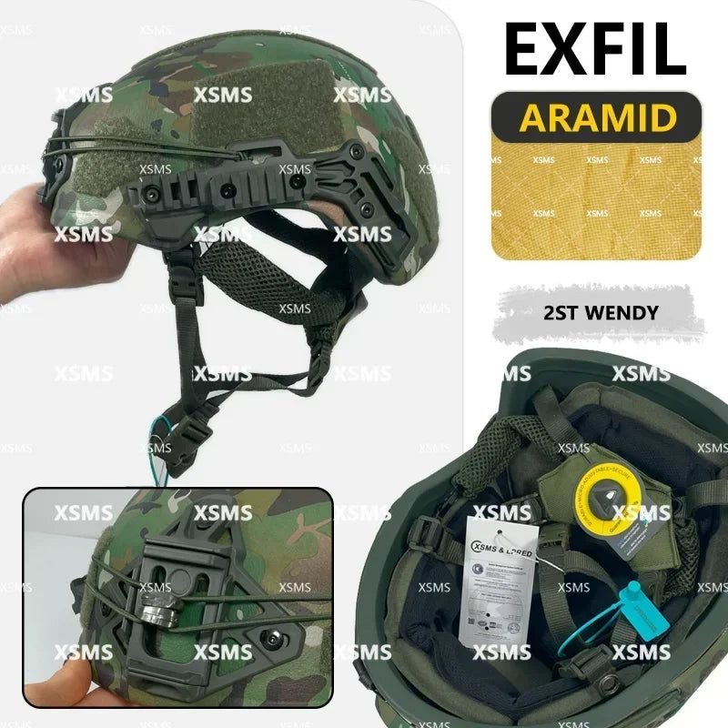 Protective Helmet  -FAST - Aramid  - Whith Wendy
