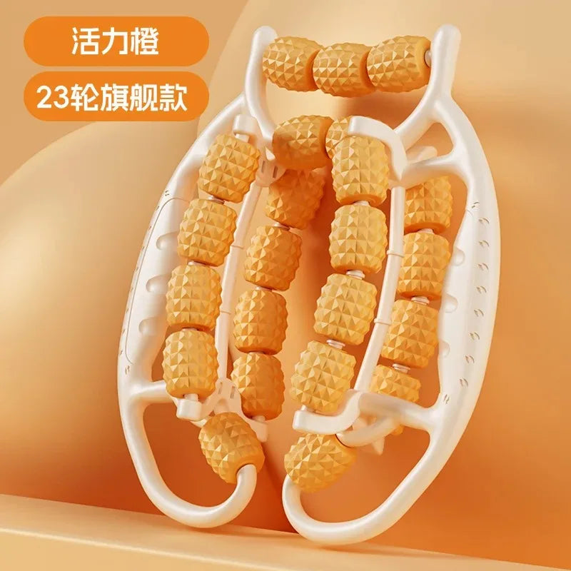 18/23/29 Rounds Leg Massage Roller Calf Arm Body Slimming Body Anti Cellulite Massager Women Magic Shapely Legs Relax Tool