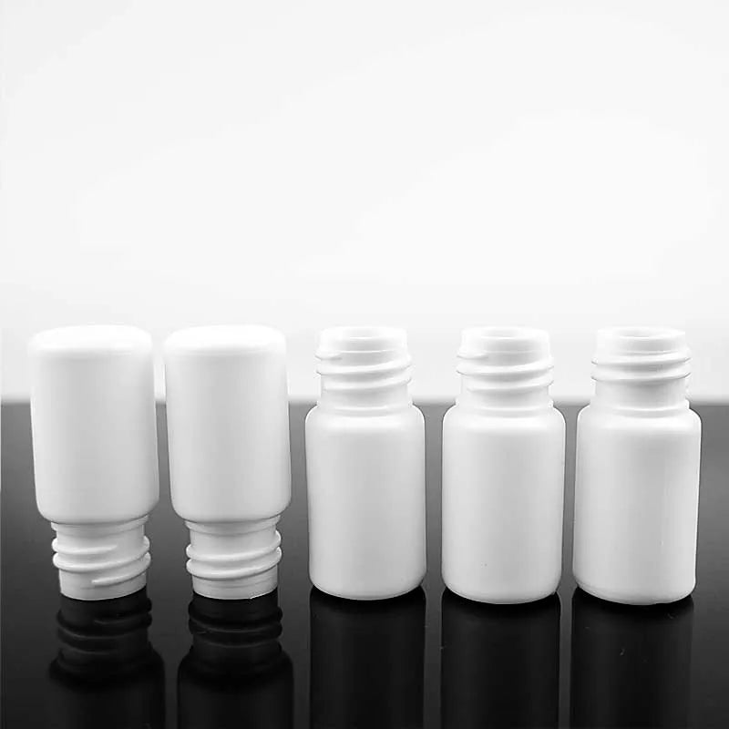 100/200pcs 10ml HDPE Black Empty Nasal Spray Bottle Pump Sprayer Mist Nose Spray Bottle Portable Refillable Bottling Packaging