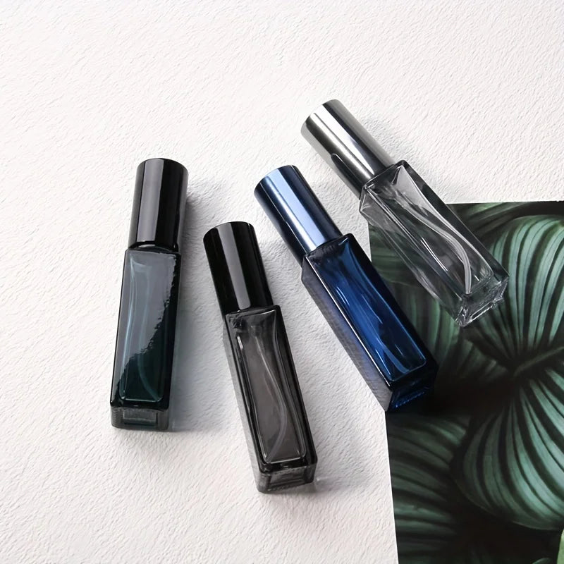 20pcs 3ml/5ml/10ml Square Empty Glass Perfume Spray Bottle Refillable Fragrance Fine Mist Atomizer Portable Liquid Containers