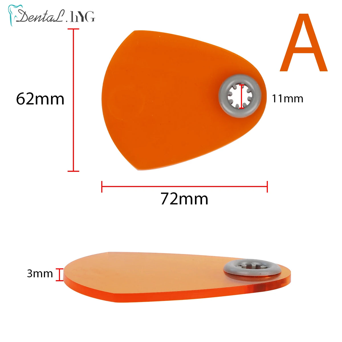 1pc Dental Curing Lamp Replacement Shield Plate Shade Board Light Hood