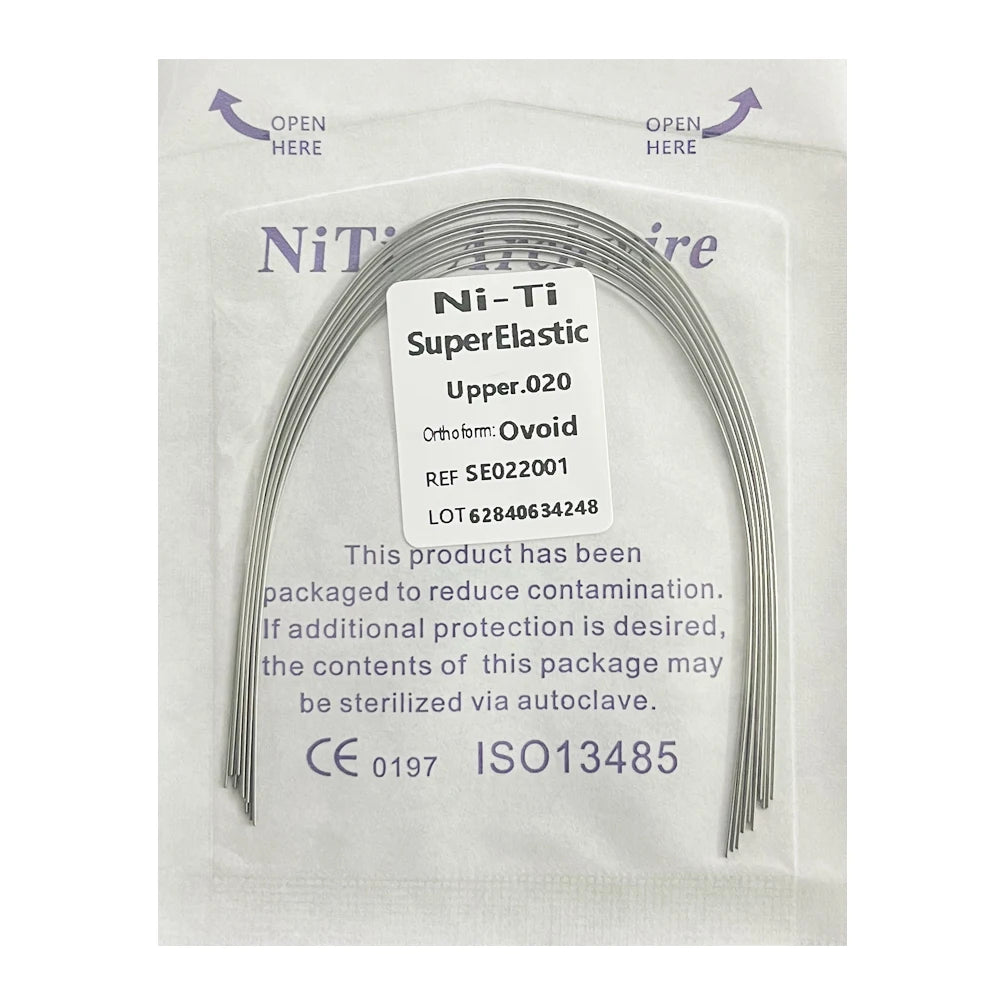10pcs/Pack AG Dental Orthodontic Arch Wires NITI Round / Rectangular Oval Form Ortho Arch Wire Dentist Tool