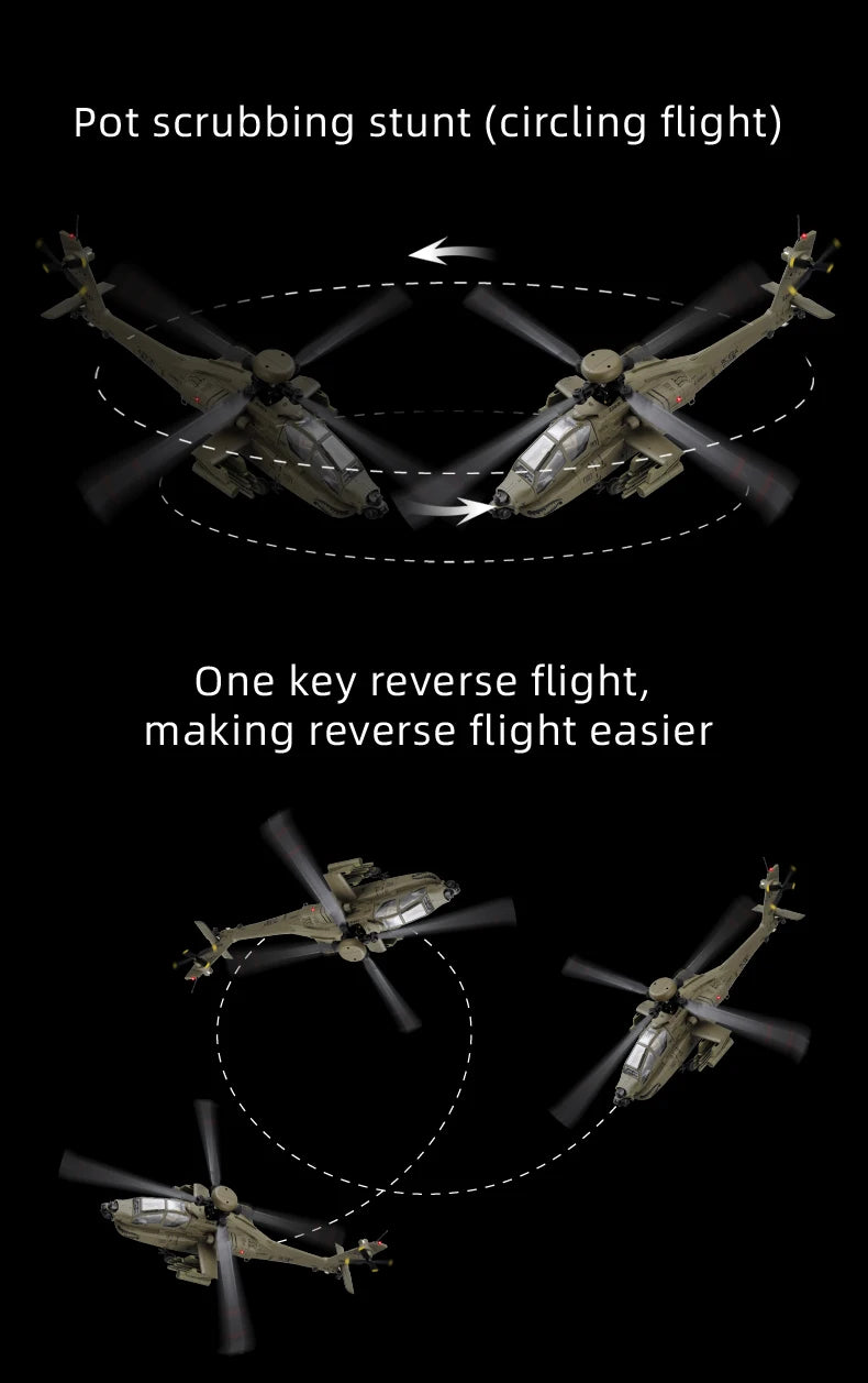 2026 New RC ERA C170 AH-64 Apache 1:48 Auto Stabilized Helicopter