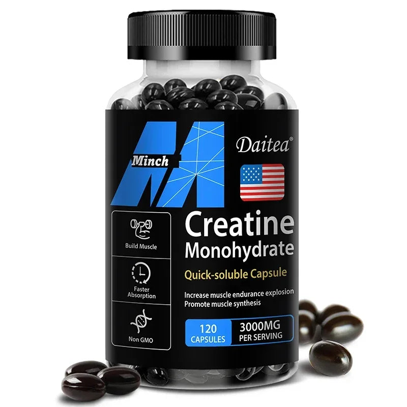 Daitea Creatine 3000 mg Monohydrate - Strength, Muscle, Performance Keto-Friendly Adult Nutritional Supplement