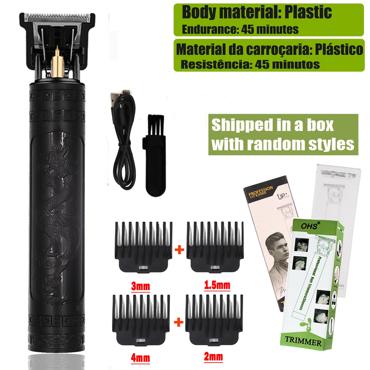 T9 Hair Clipper Repair Beard Shaving Body Hair Trimmer Electric Machine Men Haircut Machine 0mm Barber Shaver