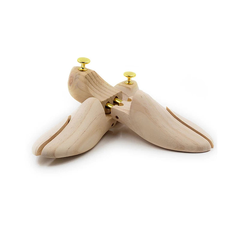4-PACK Men's And Women's Shoe Trees, Adjustable Pine Wood Shoe Trees