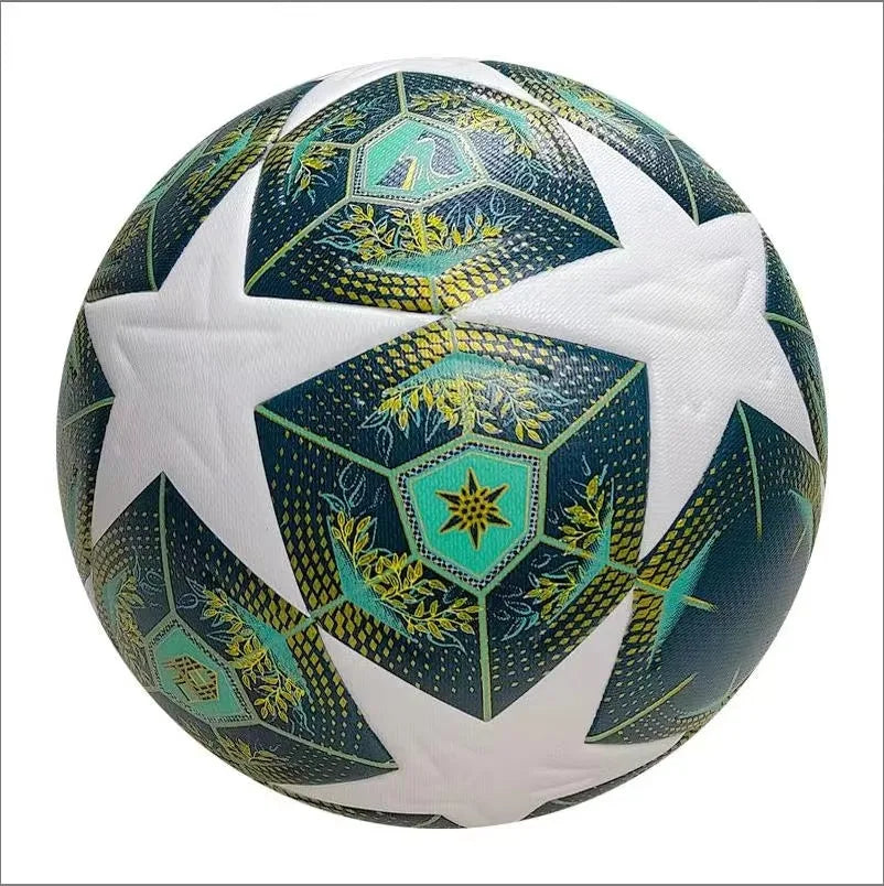Professional Soccer Ball Size 5–Thermal Bonded Waterproof PU Match-Quality Training Ball(Full Set of Accessories)Football Match