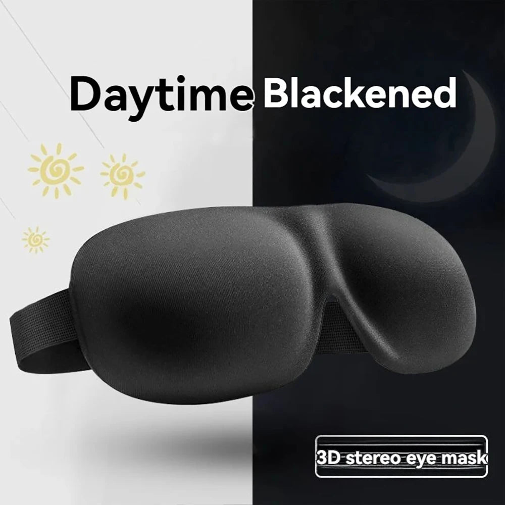 100% Light Blocking 3D Contoured Sleep Eye Mask Ultra-Soft Skin-Friendly Breathable Eye Cover for Rest Travel Yoga Eye Patches
