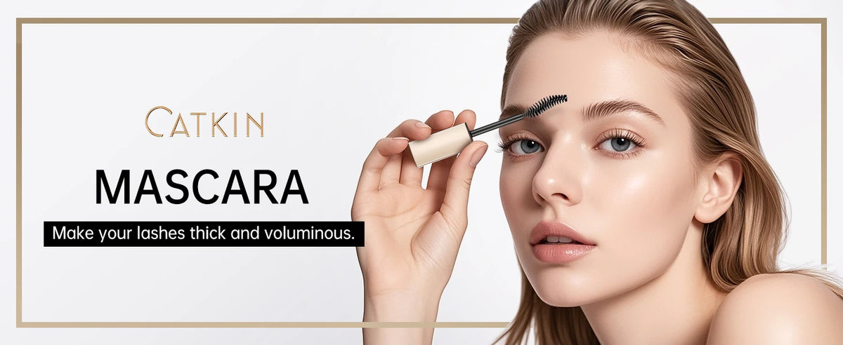 CATKIN Mascara Black, Volumizing & Lengthening Waterproof Nourish Eyelash Mascara, Create Longer and Thicker Looking Lashes