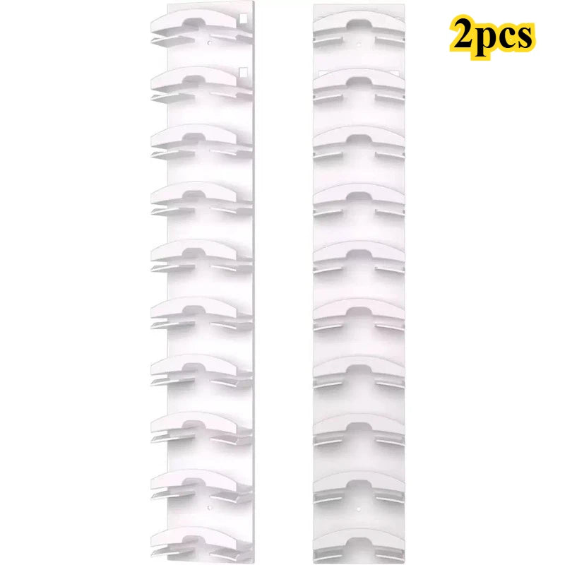 10-slot Wall-mounted Hat Rack,  Drilling Required, Hat Rack for Baseball Caps, Wardrobe Storage, Space-saving