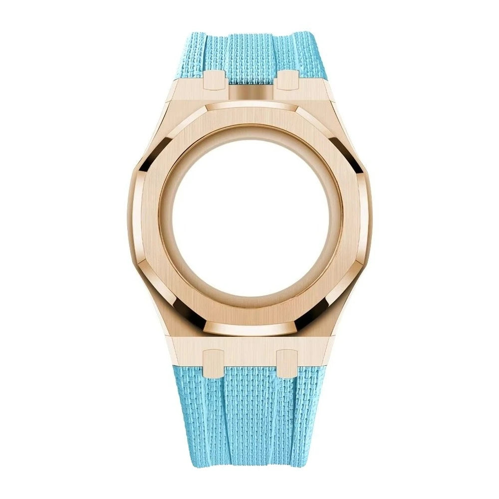 Luxury Stainless Steel Case+Stainless Steel Strap Modification kit Pocket Changer To Wristwatch For Royal POP