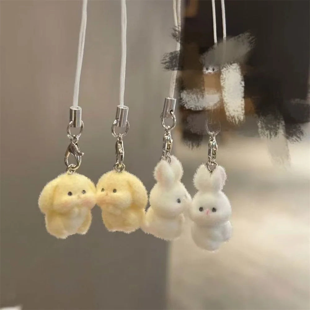 Cute Rabbit Anime Dog Cartoon New Animal Pendant Cute Keychain Phone Case Backpack Wallet Accessories Women Furniture Decoration