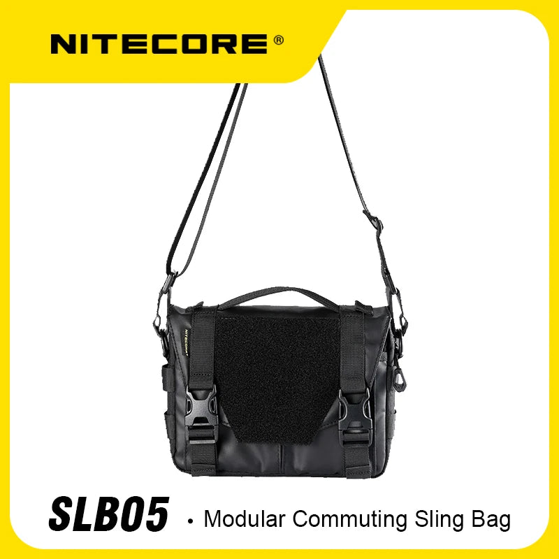 NITECORE SLB05 Sling Bag Handbag Waterproof 2L Large Capacity 600D Nylon Fabric