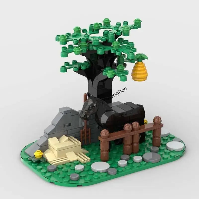 1882pcs Medieval Street View Lion Knights' Tournament model DIY creative ideas Child Toy Assembly Puzzle birthday Gift MOC-10305
