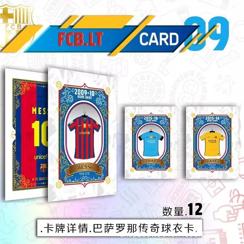 Barcelona Football Star Cards Gold Signature Collectors Edition Rare Out Of Print Fans Official Fans Gift Toy