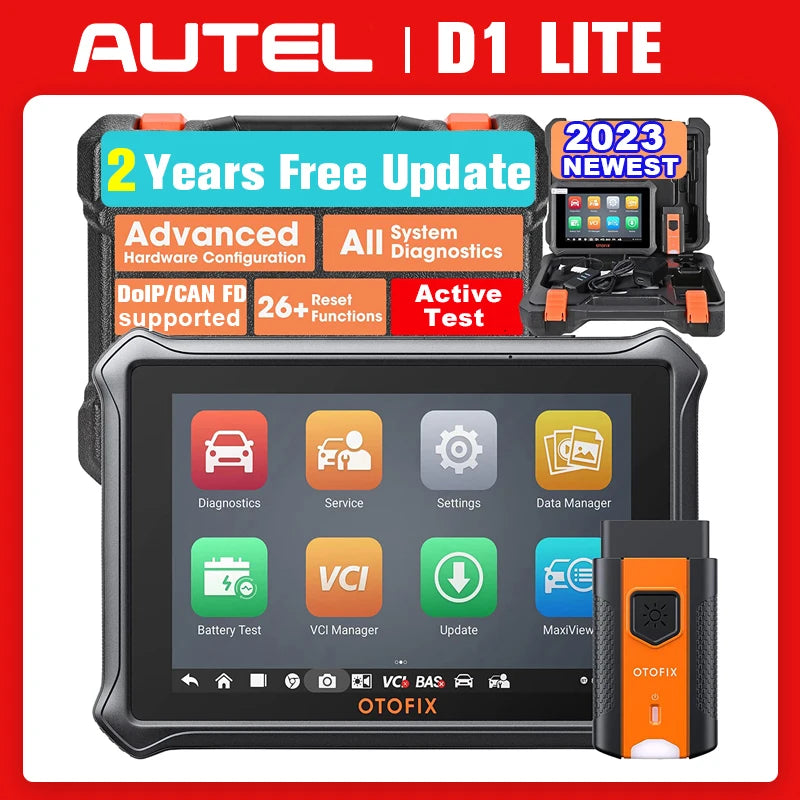 OTOFIX D1 Lite Automotive OBD2 Scanner 2 Year Update BiDirectional Control All System Diagnostic Scan Tool FCA SGW CAN FD & DoIP