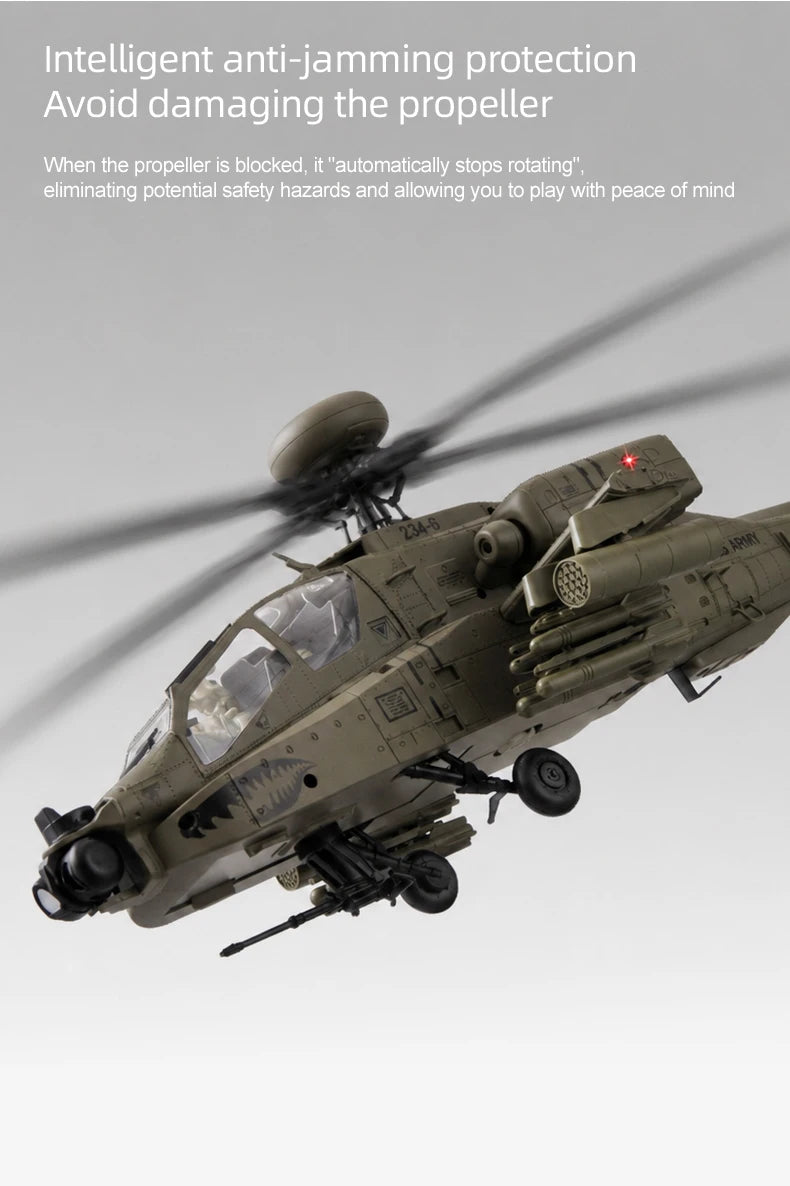 2026 New RC ERA C170 AH-64 Apache 1:48 Auto Stabilized Helicopter