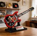 New Building Block Guitar Model Assembling Ornament Rock Band ACDC Iron Maiden Creative Toys Puzzle Construction Set Blocks 14+y