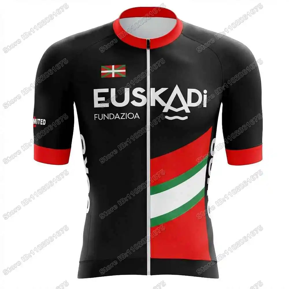2026 Euskadi Basque Country Team Cycling Jersey Set Euskadiko Cycling Clothing Summer Road Bike Shirts Suit Bicycle Bib Shorts