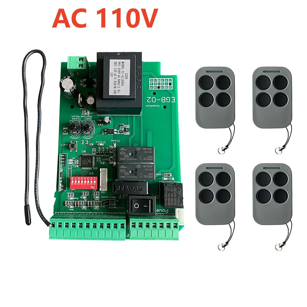 Universal AC110/220V Electric Sliding Gate Opener Control Board Automatic Sliding Gate Door Motor Engine Controller PCB Panel