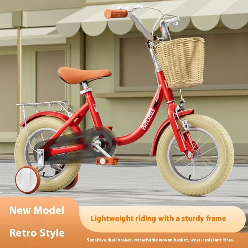 Children's bicycle with auxiliary wheels 12-14-16-18-20 inches