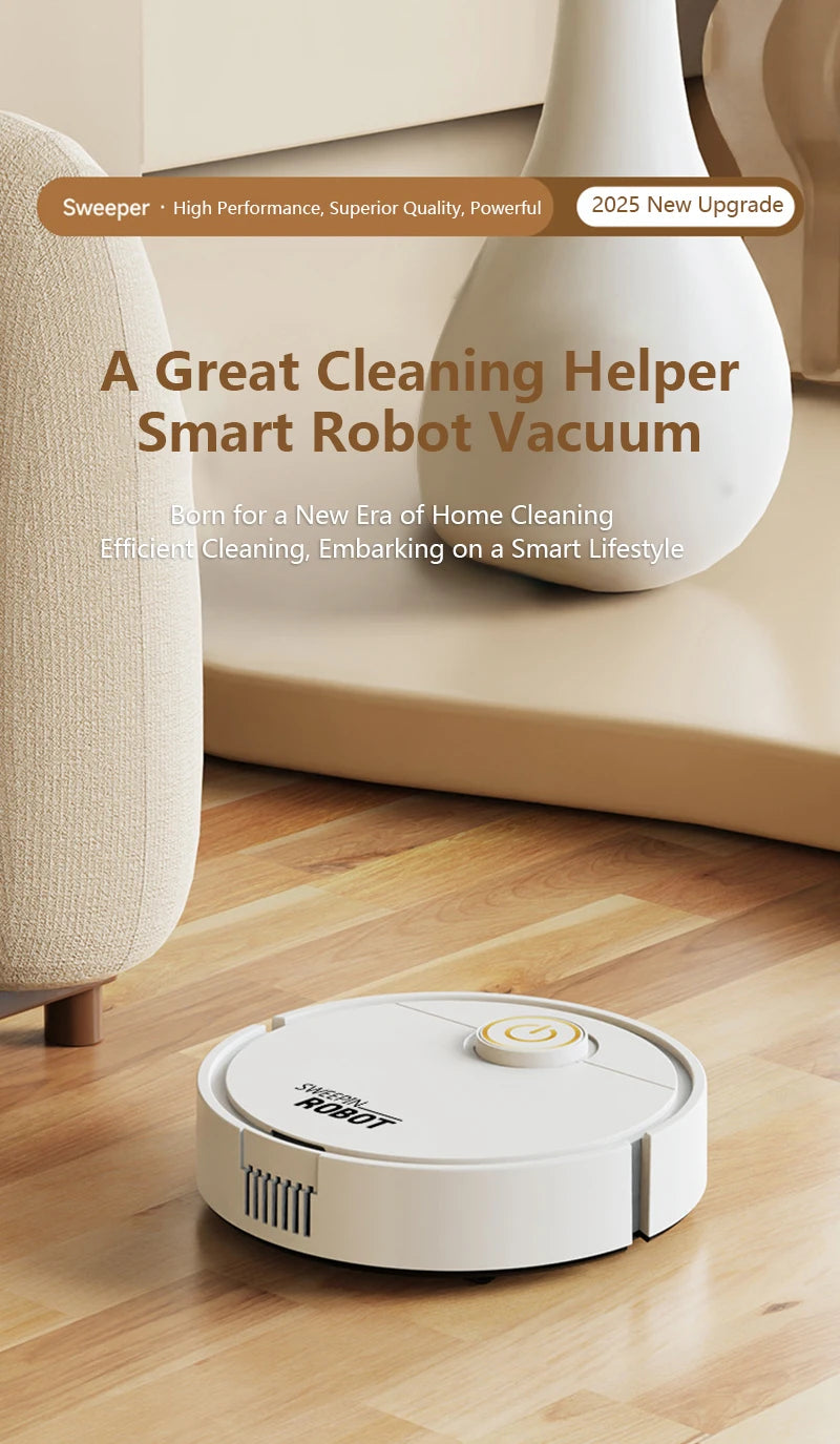 3-in-1 Automatic Sweeping Robot Sweep Vacuum Cleaner Mopping Floor USB Rechargeable Mini Cleaner Home Cleaning Machine