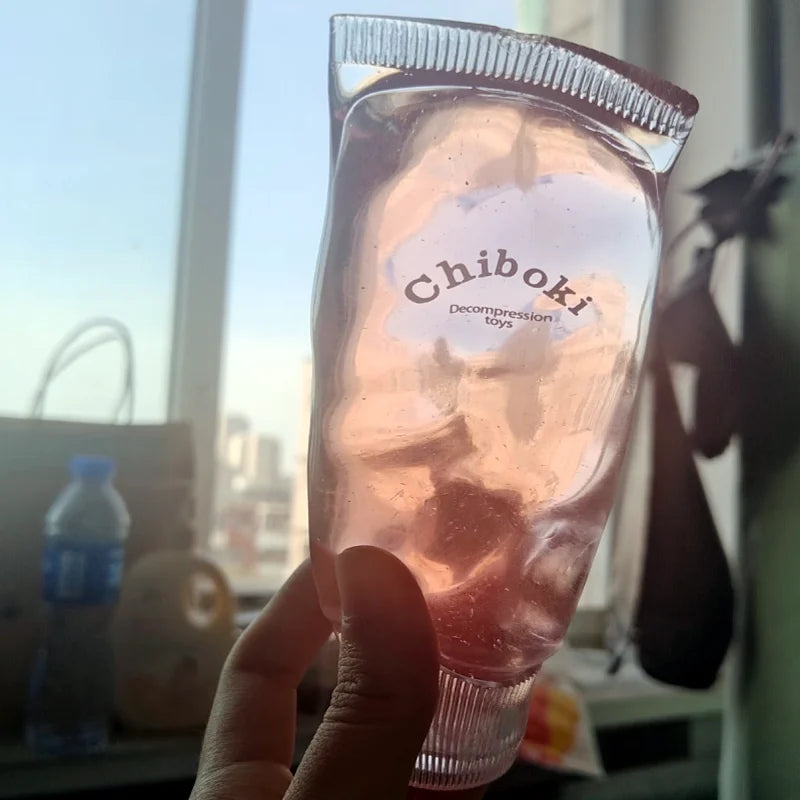 Chiboki Jam Toothpaste Shaped Squishy Decompression Toy Malleable No Rebound Vaseline Texture Squeeze Adult Stress Relief