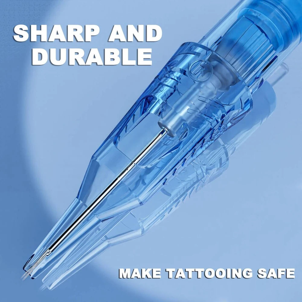 20/10PCS EMALLA Eliot Pro Disposable Tattoo Cartridge Needles RL RS CM MG Safety Tattoo Needles for Professional Tattoo Artists