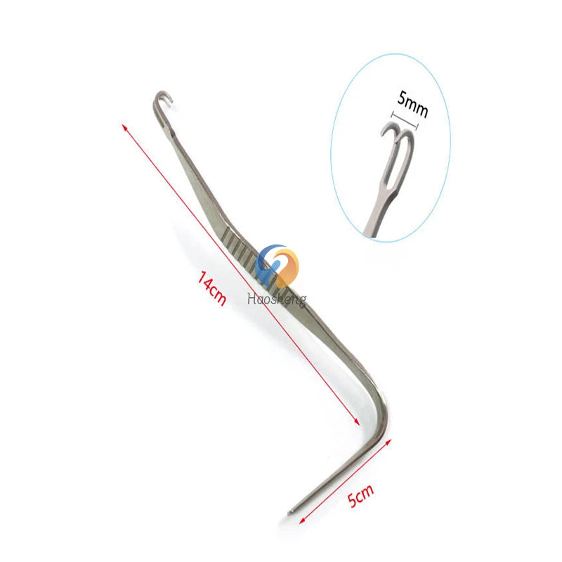 Nose Double Head Nasal Hook Deep Z-shape Mandibular Angle Rhinoplasty Cosmetic Plastic Surgery Aufricht Walter Nasal Retractor