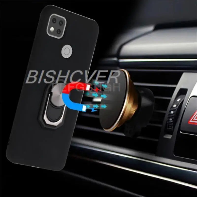 For Alcatel 3X 2020 5061U Case Back Finger Ring Soft TPU Silicone Case For Alcatel 3X 2020 4CAM 6.52'' Phone Cover