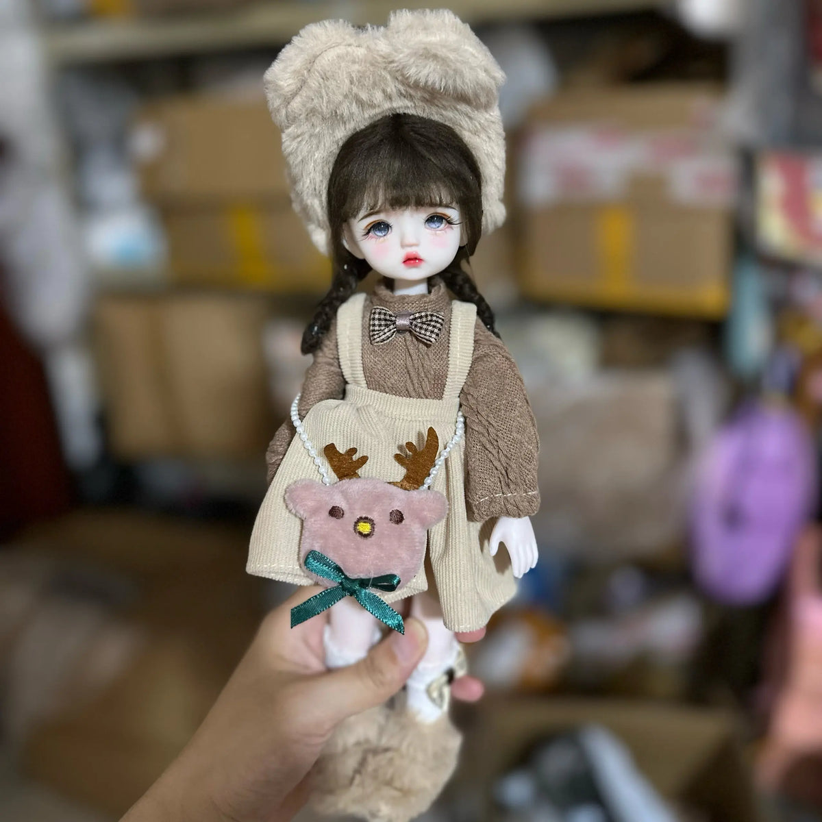 1/6 BJD MJD Doll 30cm 22 Joints Lolita Style Customizable Makeup Changeable Outfit Anime Princess Girls Toy Gift