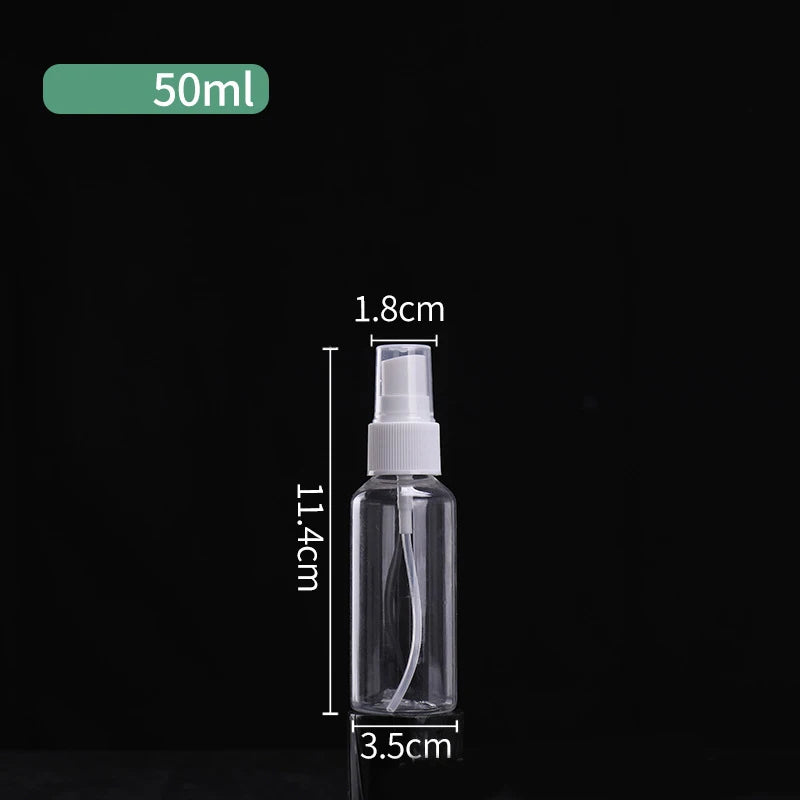 1PC Bottle Clear Plastic Empty Spray Bottle Portable Refillable Perfume Clear Sample Dispenser Small Spray Bottle