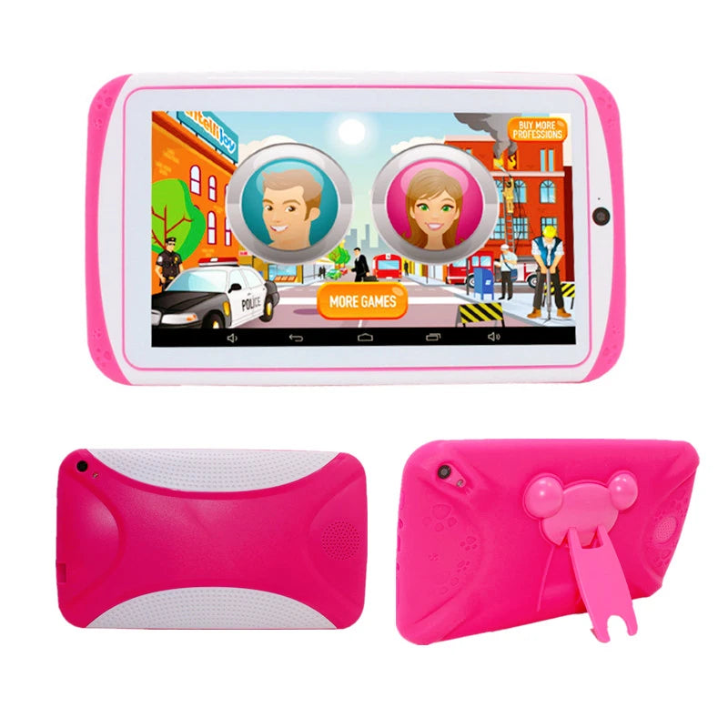 7 INCH Android 10 RAM 1GB +16GB ROM Gift Kid Tablet E98 WIFI Dual Camera Quad-Core Free Silicone Case 3D Glassess