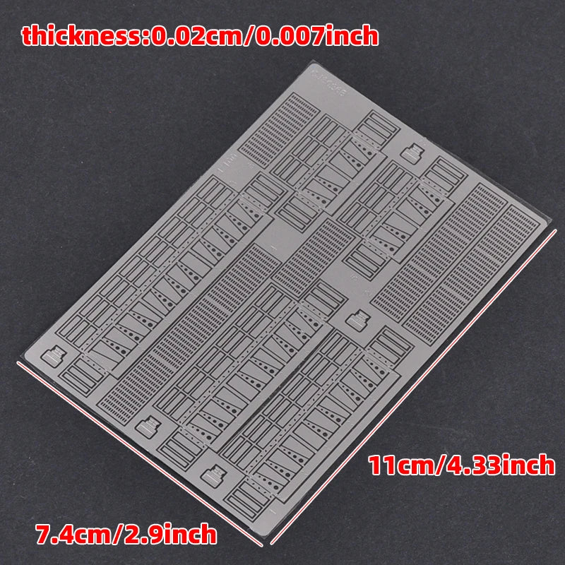1/100 PE Robot Mech Scale Model Kit Maintenance Platform Aerial Walkway Scaffold Observation Platform Miniature Diorama Models