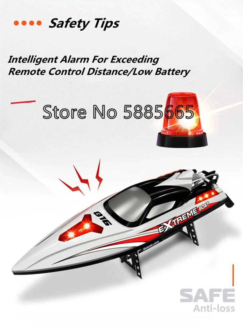 70KM/H High Speed Remote Control Boat RC Speedboat  200M Nesting Unhook Capsized Reset Waterproof Racing Induction RC Boat Toy